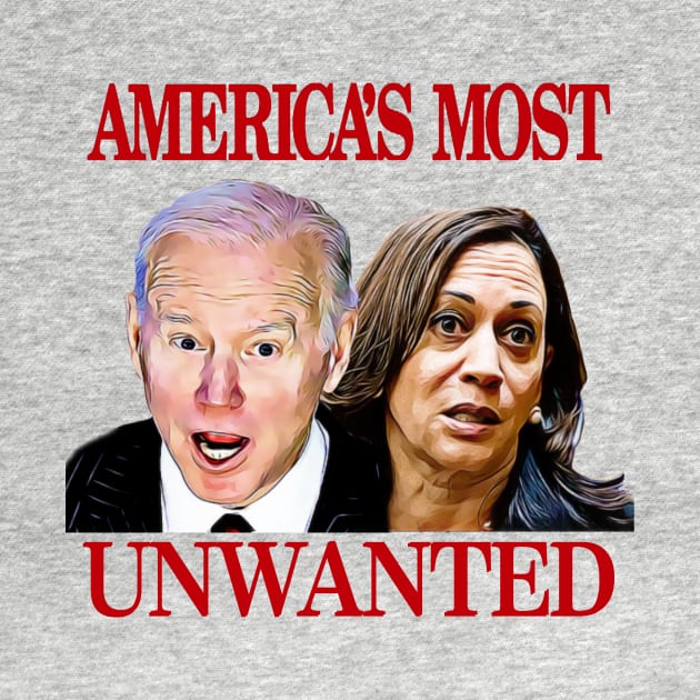 Biden Harris America's Most Unwanted by Lorri's Custom Art